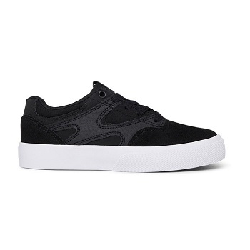 DC Kalis Vulc Cierne / Biele - Detske Skate Topanky